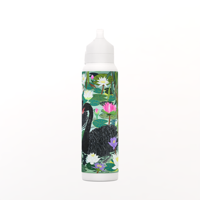 Black Swans and Water Lilies Akaw Insulated hot/cold Bottle