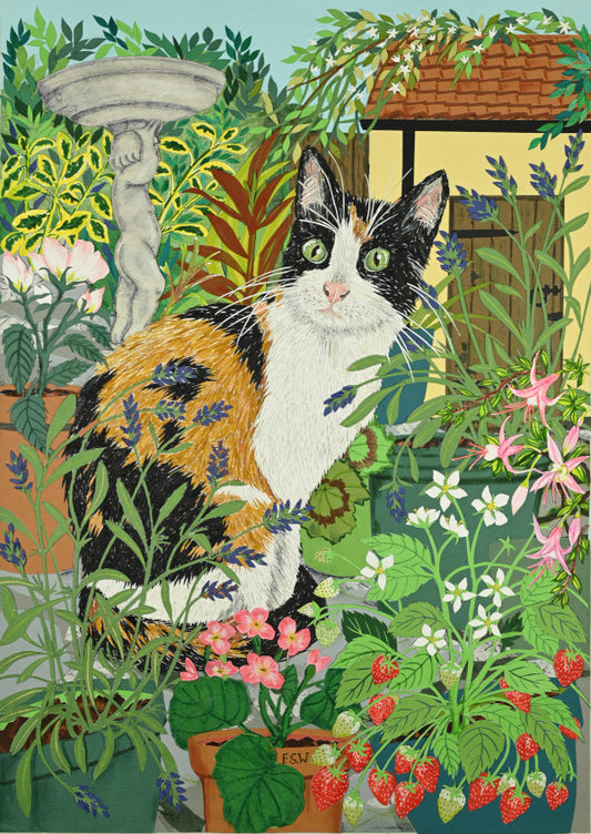 Fine Art Giclée Print  - Bella's Lavender Garden - Garden Series