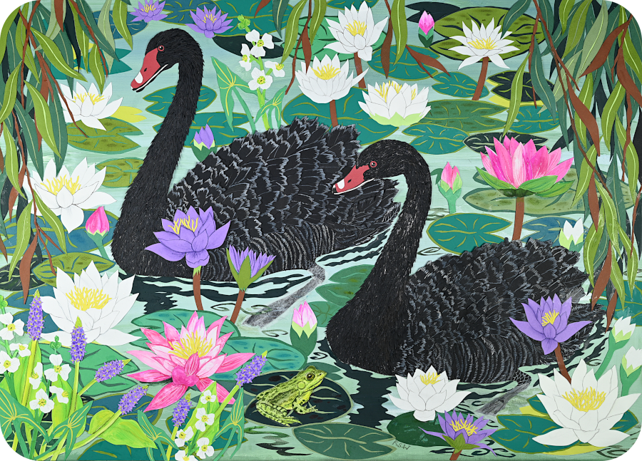 Black Swans Placemats (set of 4)
