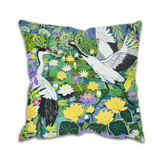 Flight of Cranes Cushion