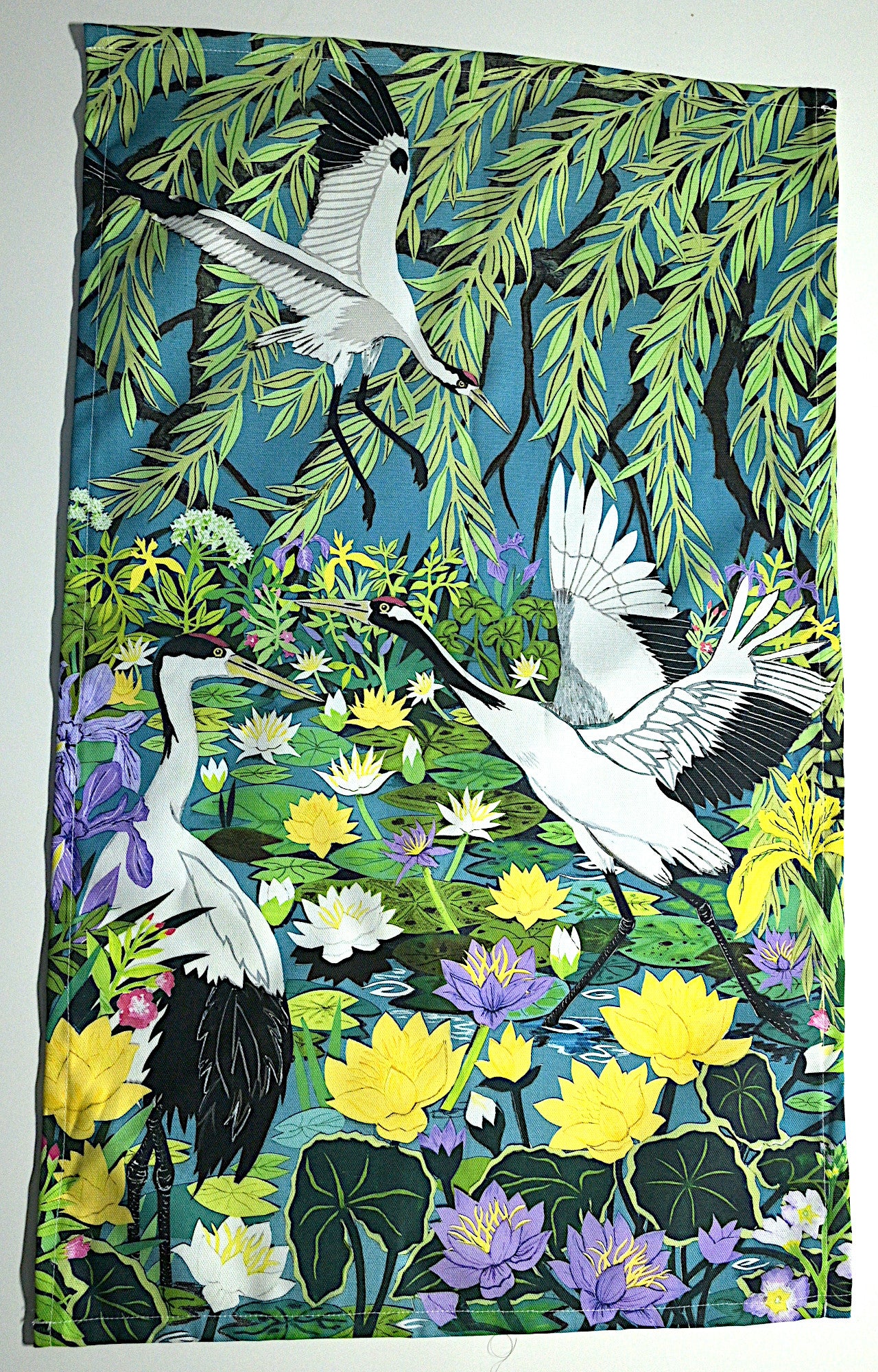 Flight of Cranes Tea Towel