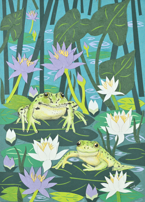 Fine Art Giclée Print - Frog Haven - The Waterlilies Collection