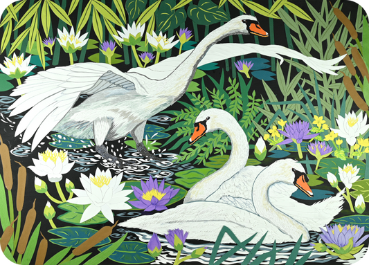 Gliding Swans Placemats