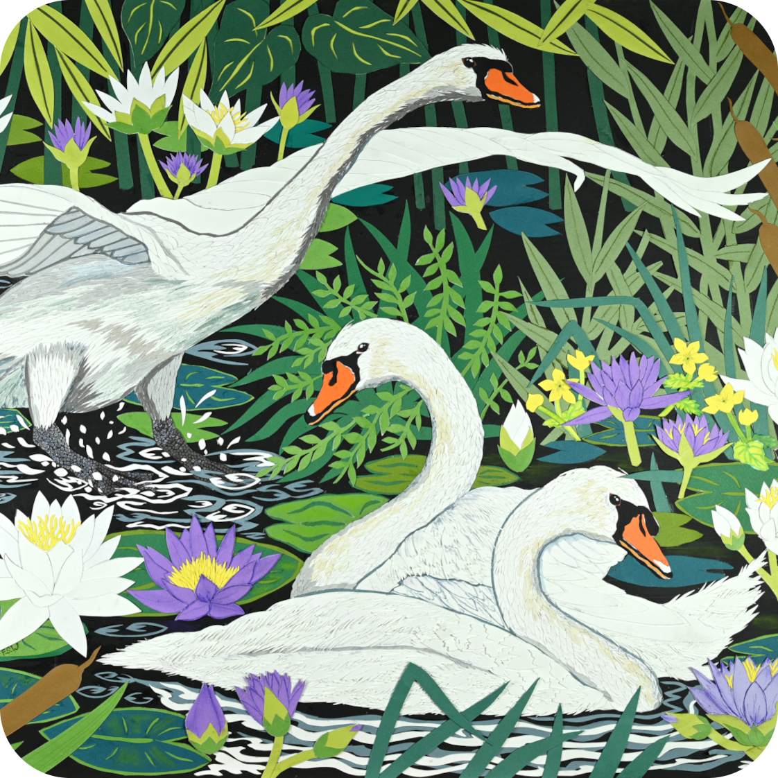 Gliding Swans Coaster