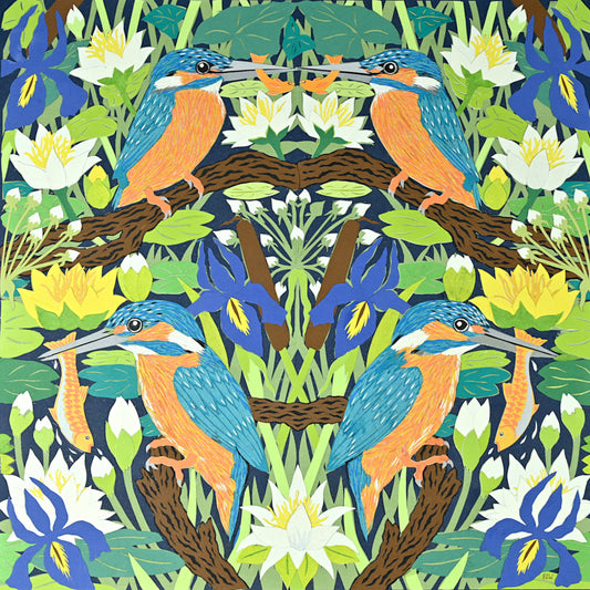 Kingfishers Perching Coaster