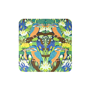 Kingfishers Perching Coaster
