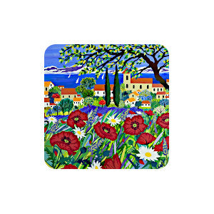 Mediterranean Poppies Coasters