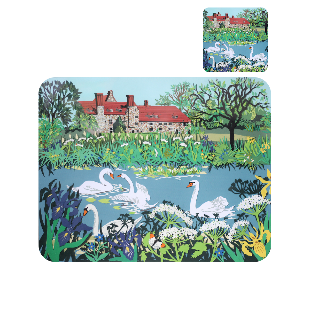 Michelham Priory Placemat and Coaster (set of 4)