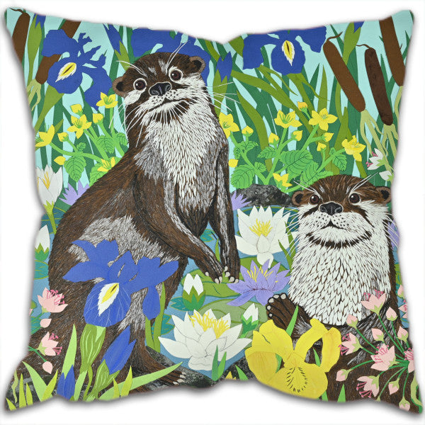 Playful Otters Cushion