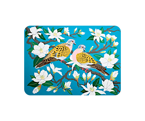 Turtle Doves on Magnolia Placemats (set of 4)