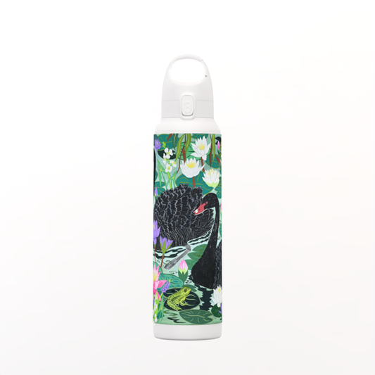 Black Swans and Water Lilies Akaw Insulated hot/cold Bottle