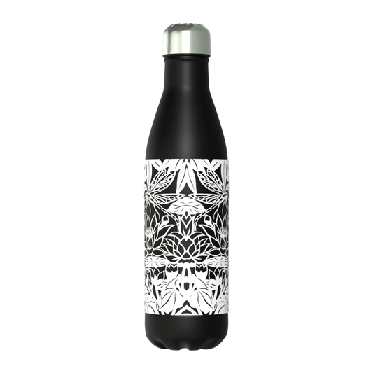 Dragonflies White Classic 50cl Thermos Black Bottle