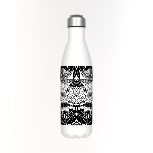 Dragonflies Black Classic 50cl Thermos White Bottle