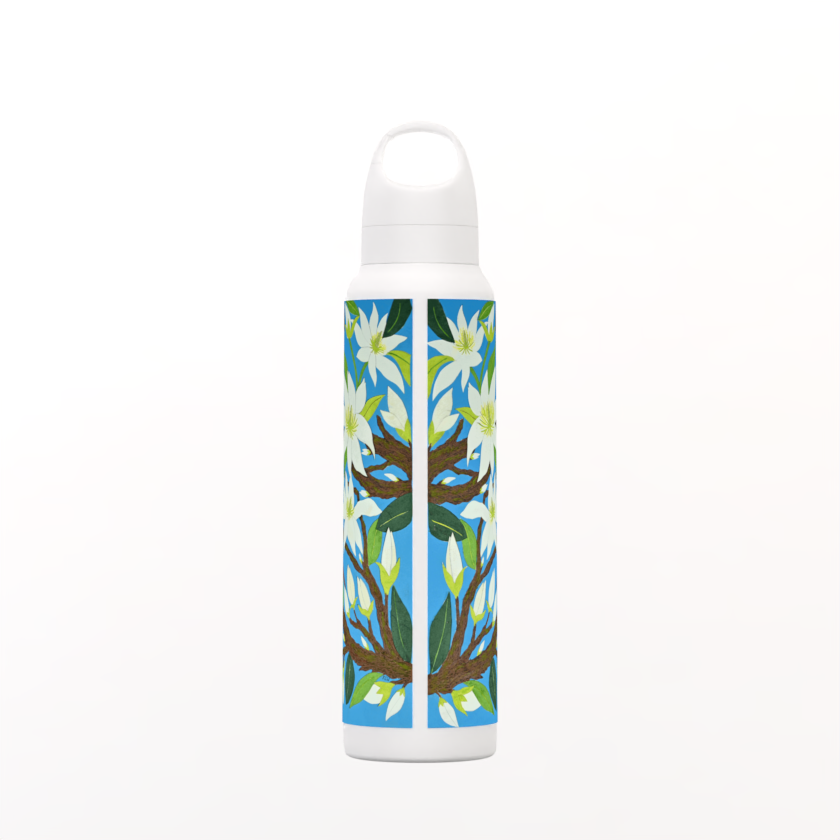 Song Thrush in Magnolia hot/cold Insulated Akaw Bottle