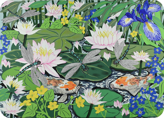 Dragonflies and Waterlilies Placemats (set of 4)