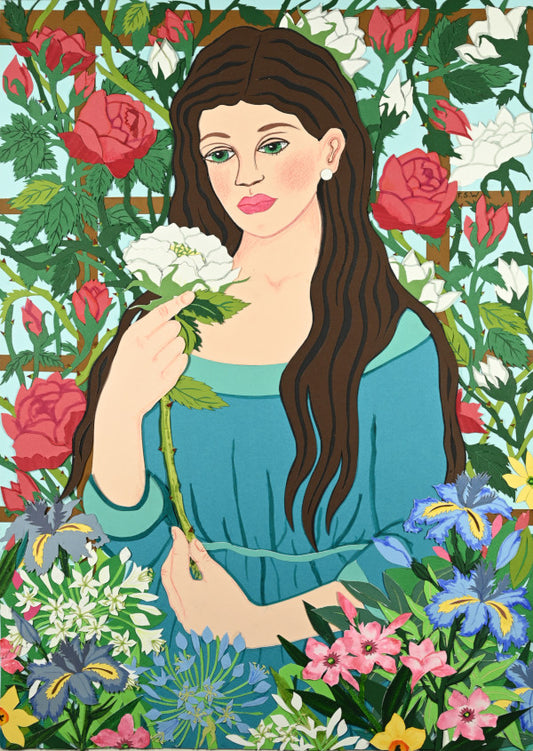 "Fioraia" The Flower Girl standard giclee print