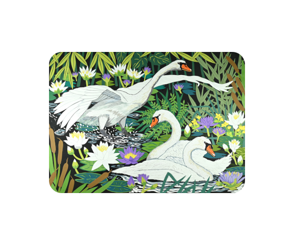 Gliding Swans Placemats (set of 4)