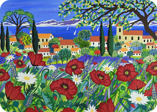 Mediterranean Poppies Placemats (set of 4)
