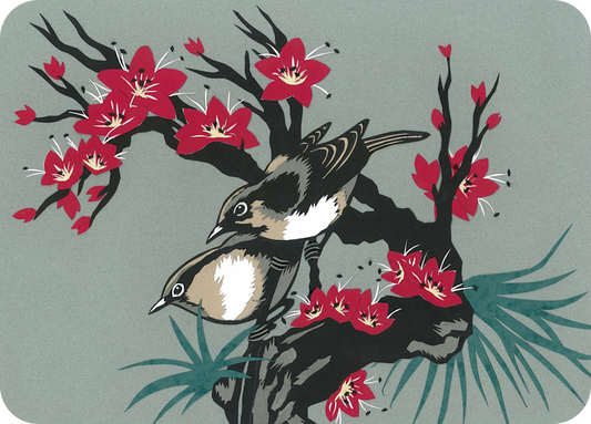 Oriental Blossom with Birds Placemats (set of 4)