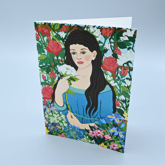"Fioraia" The Flower Girl A5 Greeting Card