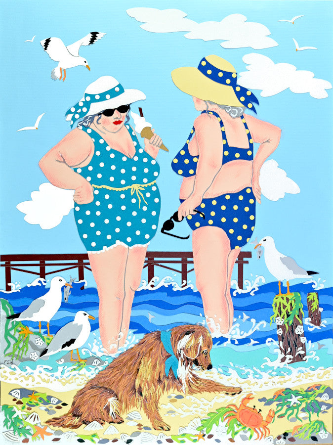 Greeting Card - Seaside Gossip