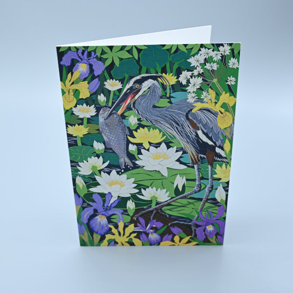 Greeting Card - The Greedy Heron